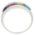 Sterling Silver Southwestern Multicolor Ring Size 7-1/4 EX50594